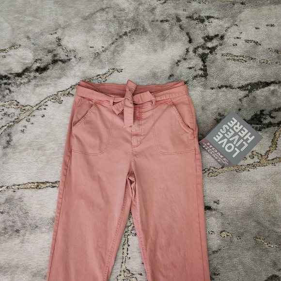 Women's Size 14 Light Washed/Pastel Orange/Pink Jeans . GREAT CONDITION - Picture 4 of 14